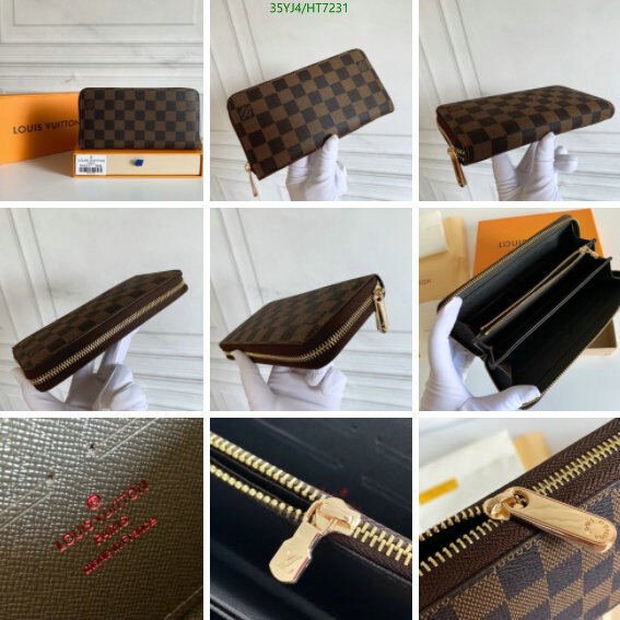 LV Bags-(4A)-Wallet-,Code: HT7231,$ 46USD