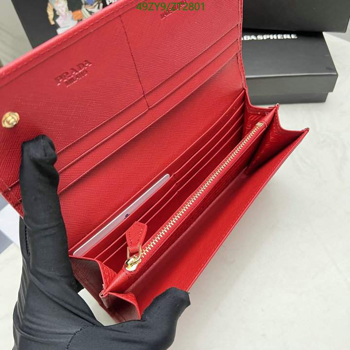 Prada Bag-(4A)-Wallet- Code: ZT2801 $ 64USD