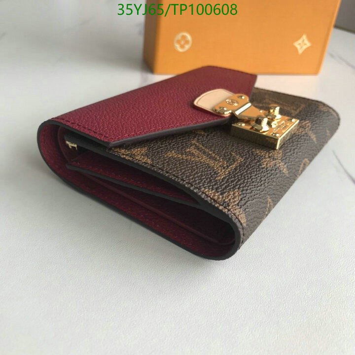 LV Bags-(4A)-Wallet-,Code: TP100608,$ 46USD
