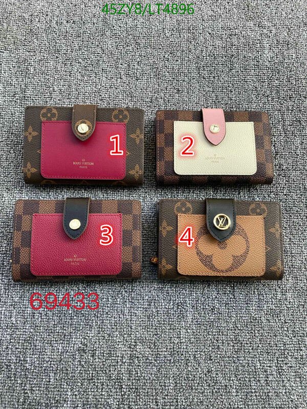 LV Bags-(4A)-Wallet-,Code: LT4896,$ 59USD