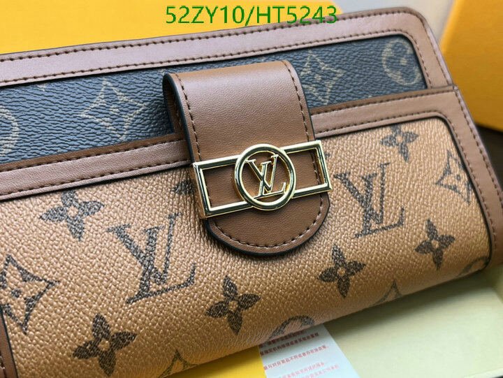 LV Bags-(4A)-Wallet-,Code: HT5243,$ 68USD