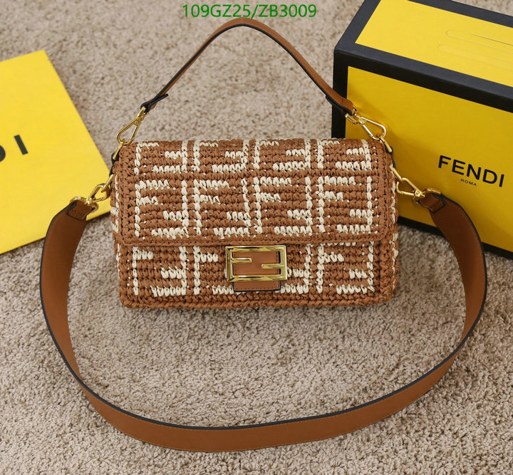 Fendi Bag-(4A)-Baguette-,Code: ZB3009,$ 142USD