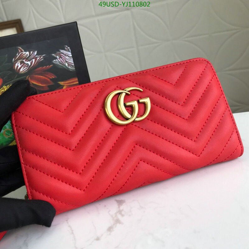 Gucci Bag-(4A)-Wallet-,Code: YJ110802,$ 64USD