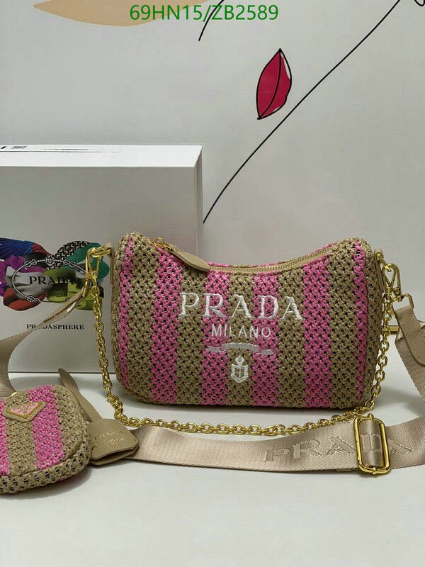 Prada Bag-(4A)-Re-Edition 2005,Code: ZB2589,$ 90USD