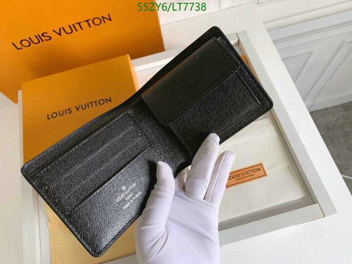 LV Bags-(4A)-Wallet-,Code: LT7738,$ 72USD