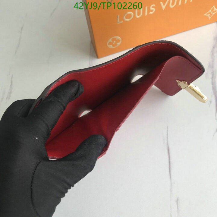 LV Bags-(4A)-Wallet-,Code: TP102260,$ 55USD