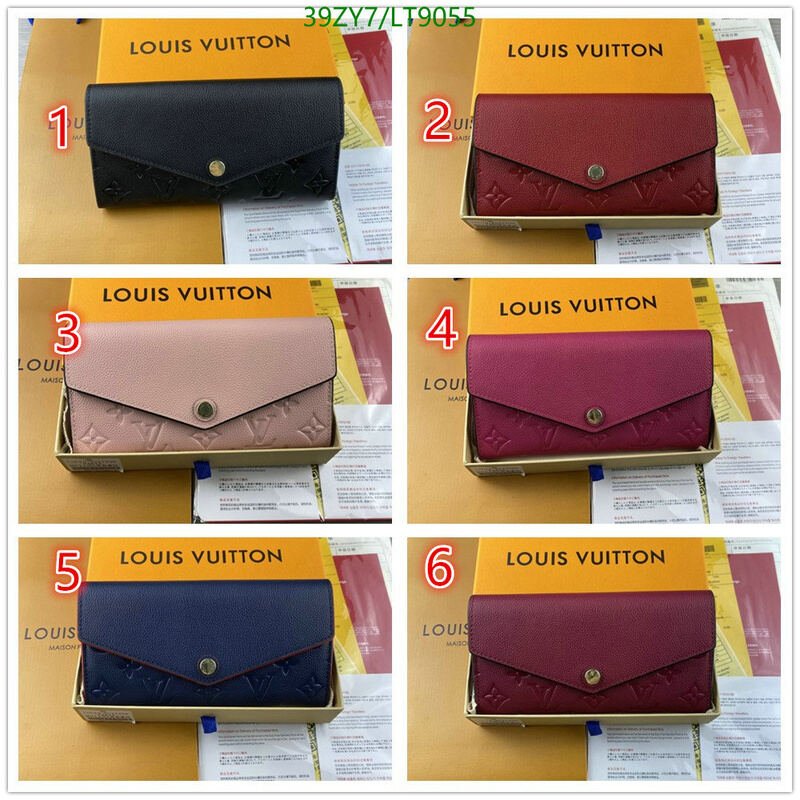 LV Bags-(4A)-Wallet-,Code: LT9055,$ 51USD
