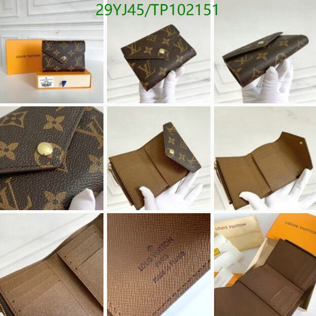 LV Bags-(4A)-Wallet-,Code: TP102151,$ 38USD