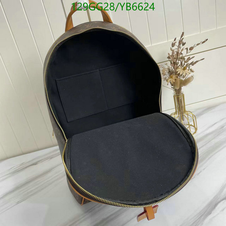 LV Bags-(4A)-Backpack-,Code: YB6624,$ 168USD
