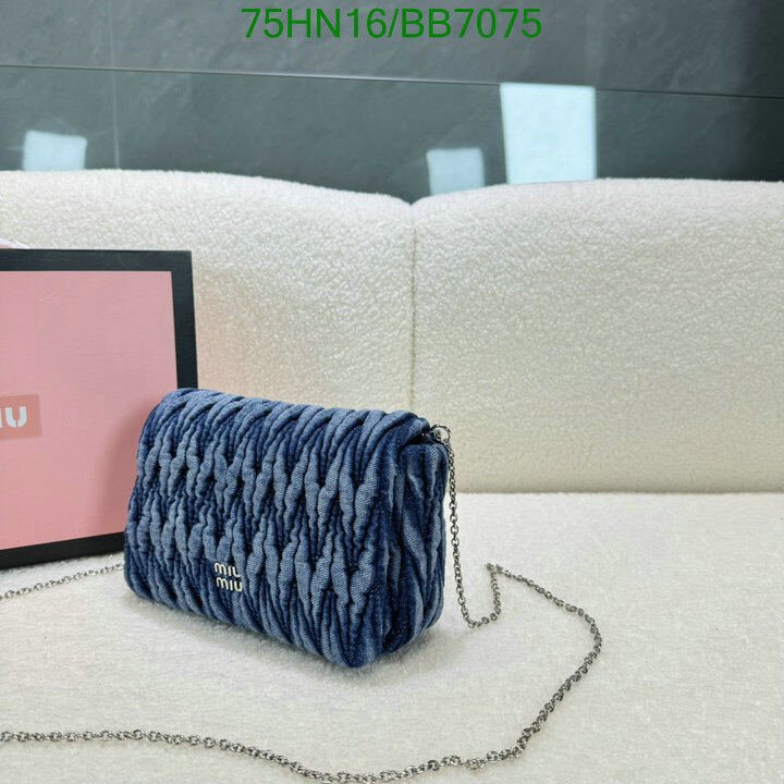 Miu Miu Bag-(4A)-Crossbody- Code: BB7075 $ 98USD