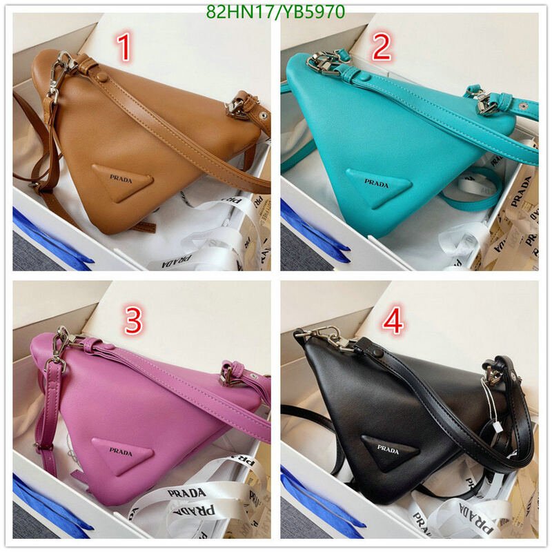 Prada Bag-(4A)-Triangle-,Code: YB5970,$ 107USD
