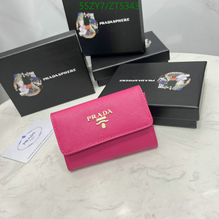 Prada Bag-(4A)-Wallet-,Code: ZT5343,$ 72USD
