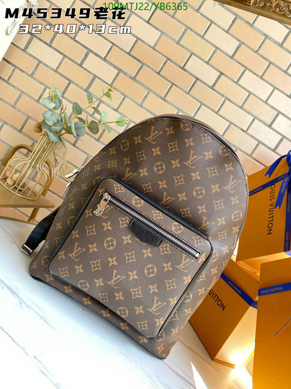 LV Bags-(4A)-Backpack-,Code: YB6365,$ 142USD