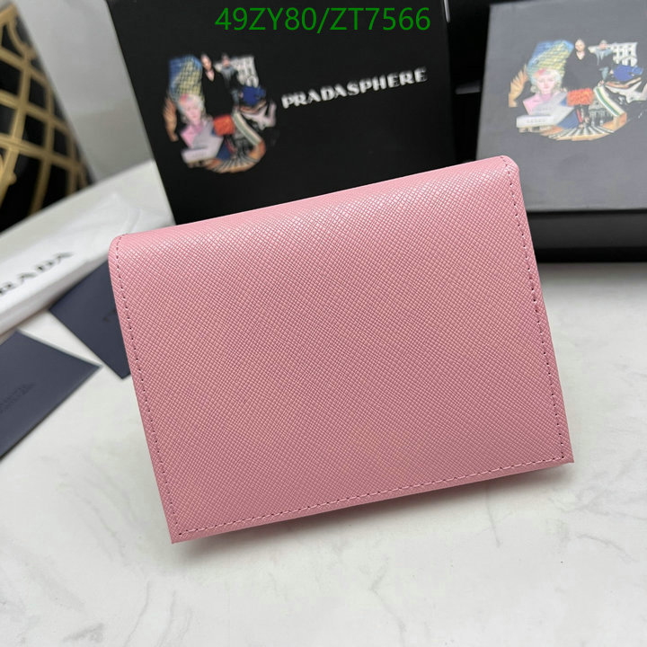 Prada Bag-(4A)-Wallet- Code: ZT7566 $ 64USD