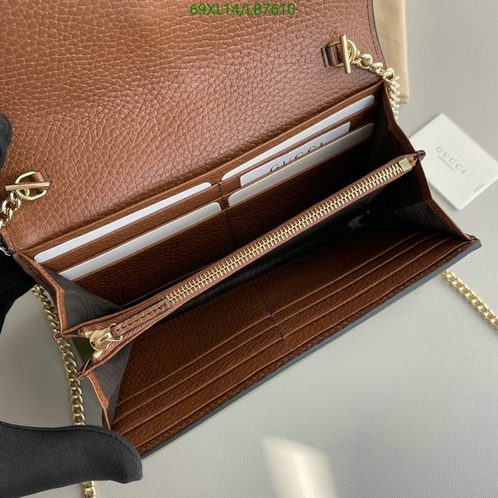 Gucci Bag-(4A)-Diagonal-,Code: LB7610,$ 90USD