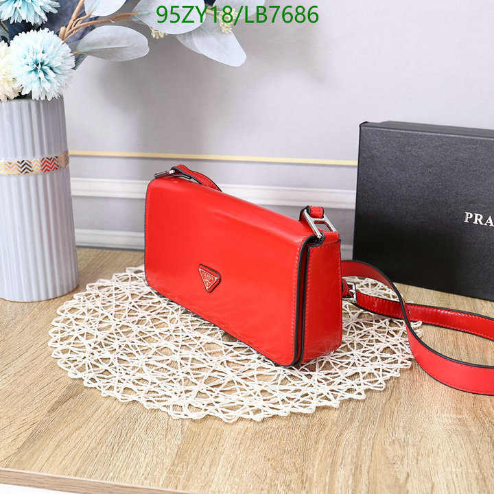 Prada Bag-(4A)-Diagonal-,Code: LB7686,$ 124USD