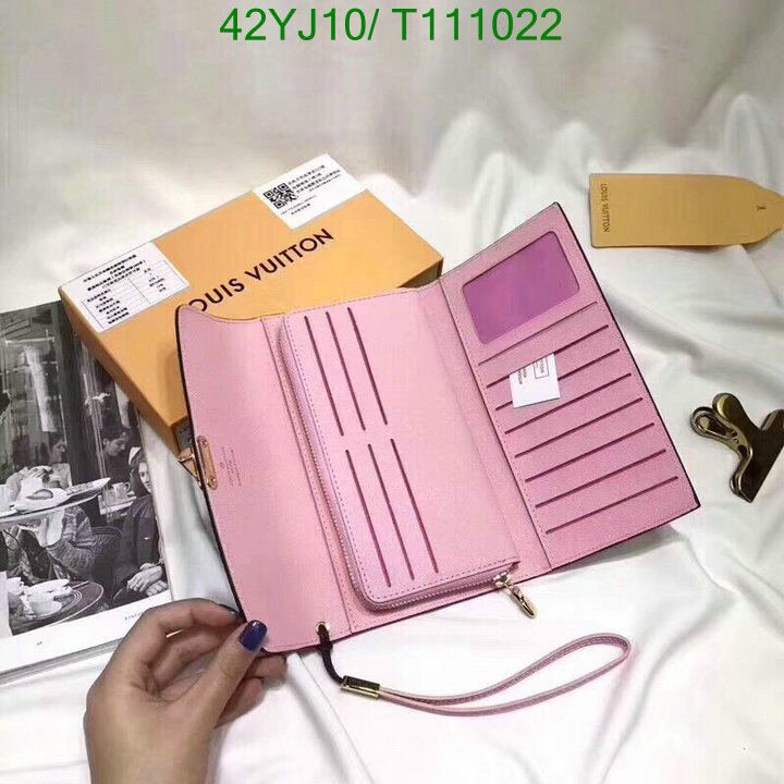 LV Bags-(4A)-Wallet-,Code : T111022,$ 55USD