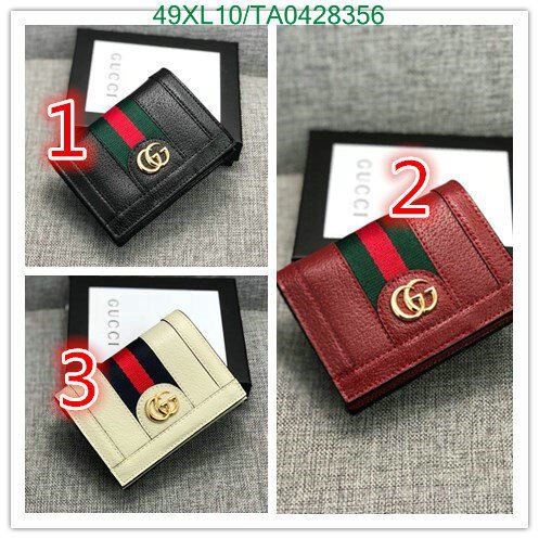 Gucci Bag-(4A)-Wallet-,Code:TA0428356,$ 64USD