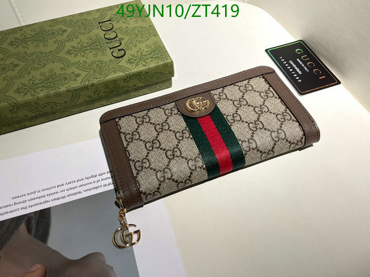 Gucci Bag-(4A)-Wallet-,Code: ZT419,$ 64USD
