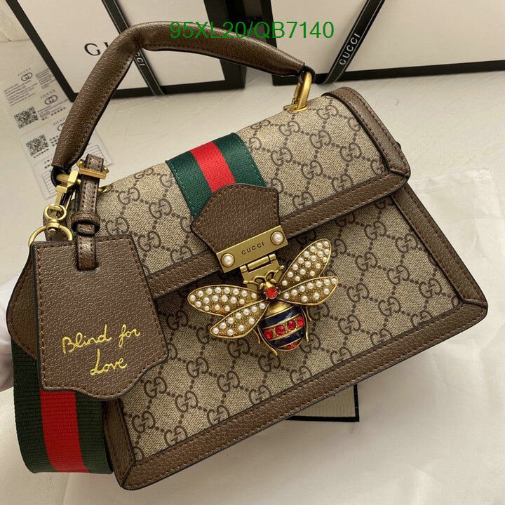 Gucci Bag-(4A)-Diagonal- Code: QB7140 $ 124USD