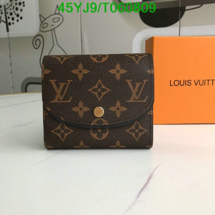 LV Bags-(4A)-Wallet-,Code: T060809,$ 59USD