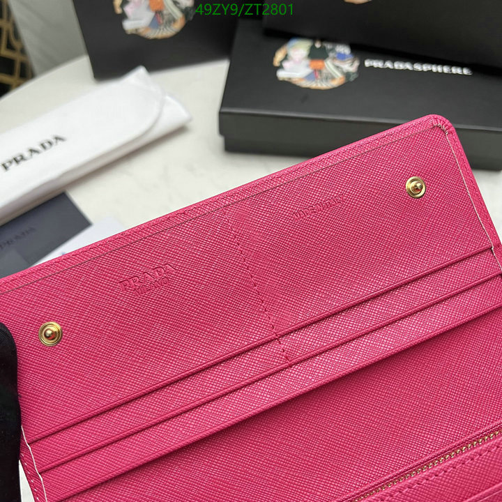 Prada Bag-(4A)-Wallet- Code: ZT2801 $ 64USD