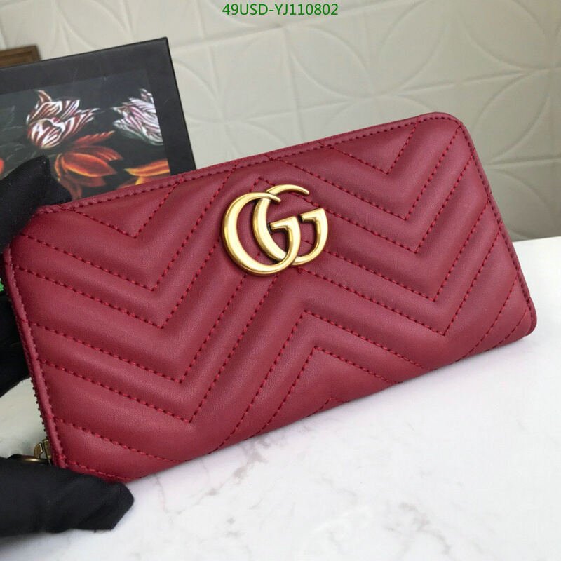 Gucci Bag-(4A)-Wallet-,Code: YJ110802,$ 64USD
