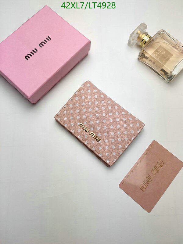 Miu Miu Bag-(4A)-Wallet-,Code: LT4928,$ 55USD