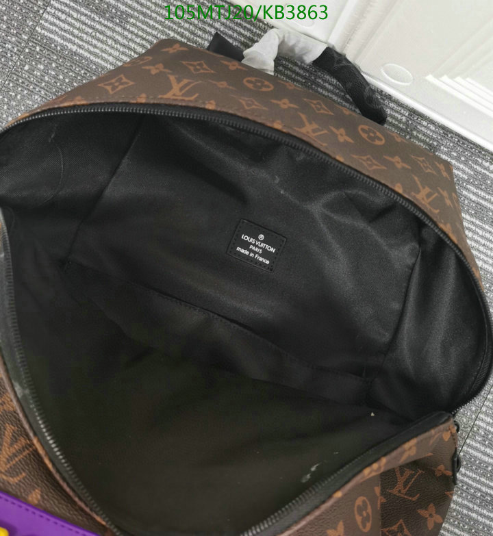 LV Bags-(4A)-Backpack-,Code: KB3863,$ 137USD