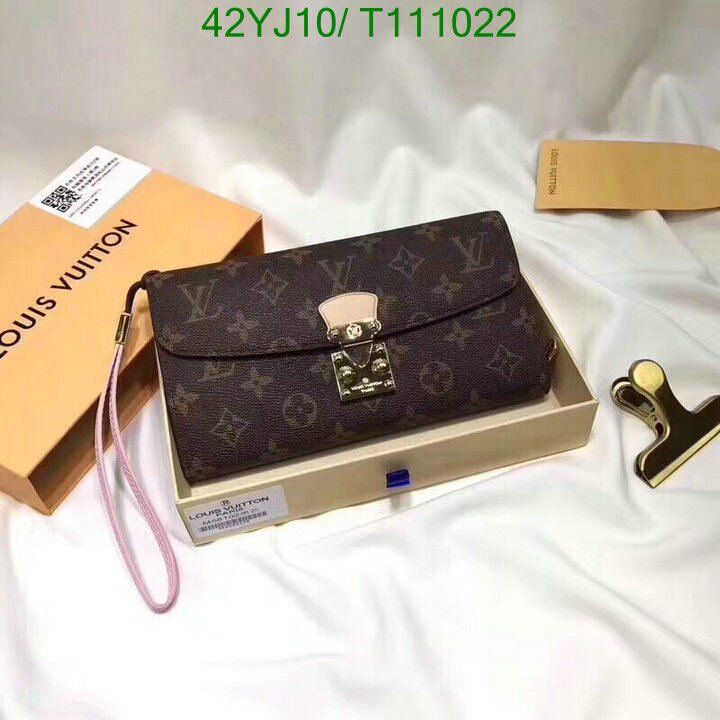 LV Bags-(4A)-Wallet-,Code : T111022,$ 55USD