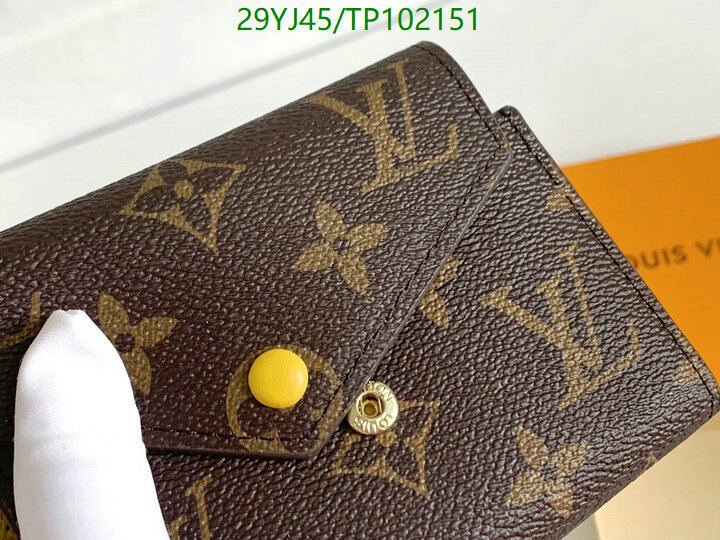 LV Bags-(4A)-Wallet-,Code: TP102151,$ 38USD