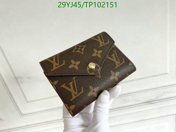 LV Bags-(4A)-Wallet-,Code: TP102151,$ 38USD