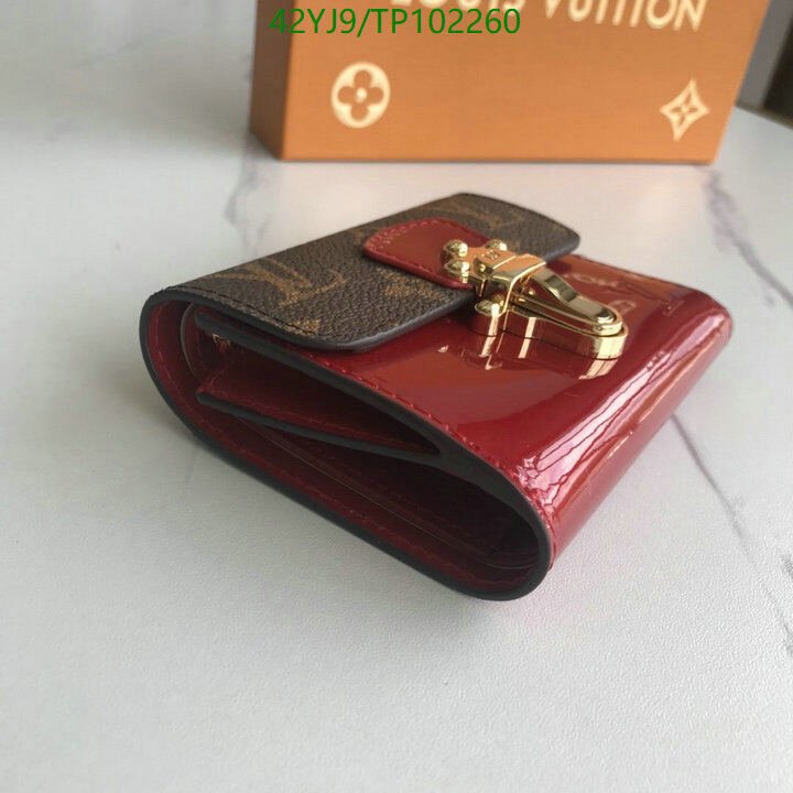 LV Bags-(4A)-Wallet-,Code: TP102260,$ 55USD