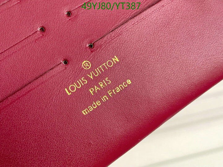 LV Bags-(4A)-Wallet-,Code: YT387,$ 64USD