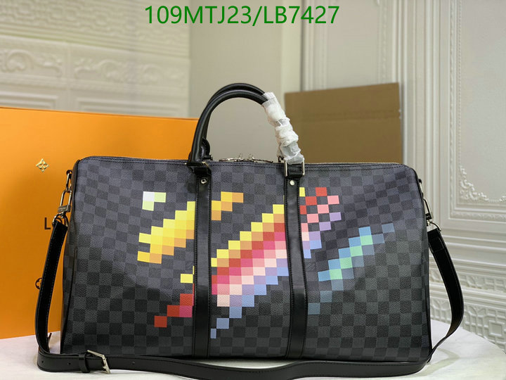 LV Bags-(4A)-Keepall BandouliRe 45-50-,Code: LB7427,$ 142USD