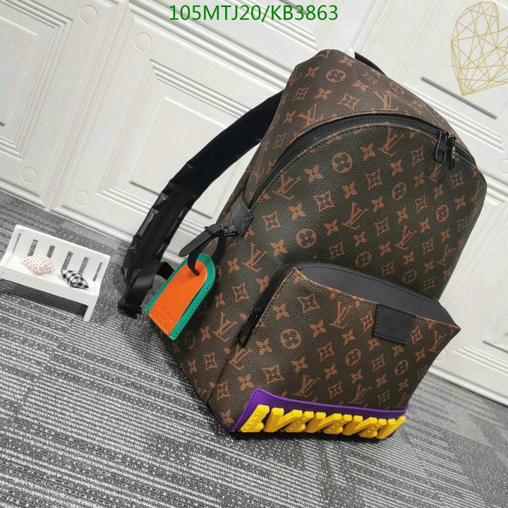 LV Bags-(4A)-Backpack-,Code: KB3863,$ 137USD
