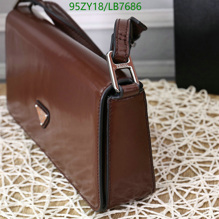 Prada Bag-(4A)-Diagonal-,Code: LB7686,$ 124USD