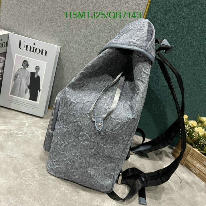 LV Bag-(4A)-Backpack- Code: QB7143 $ 150USD