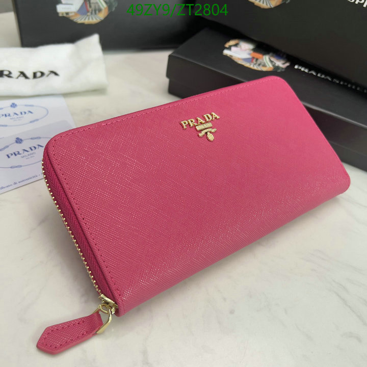 Prada Bag-(4A)-Wallet- Code: ZT2804 $ 64USD