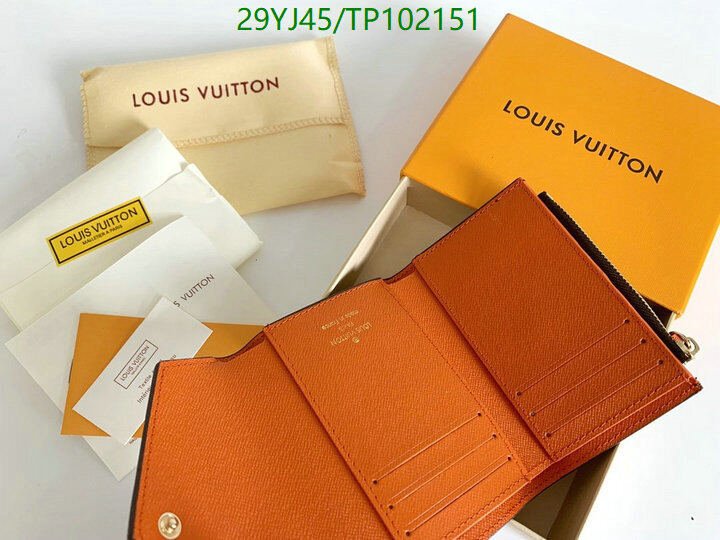 LV Bags-(4A)-Wallet-,Code: TP102151,$ 38USD