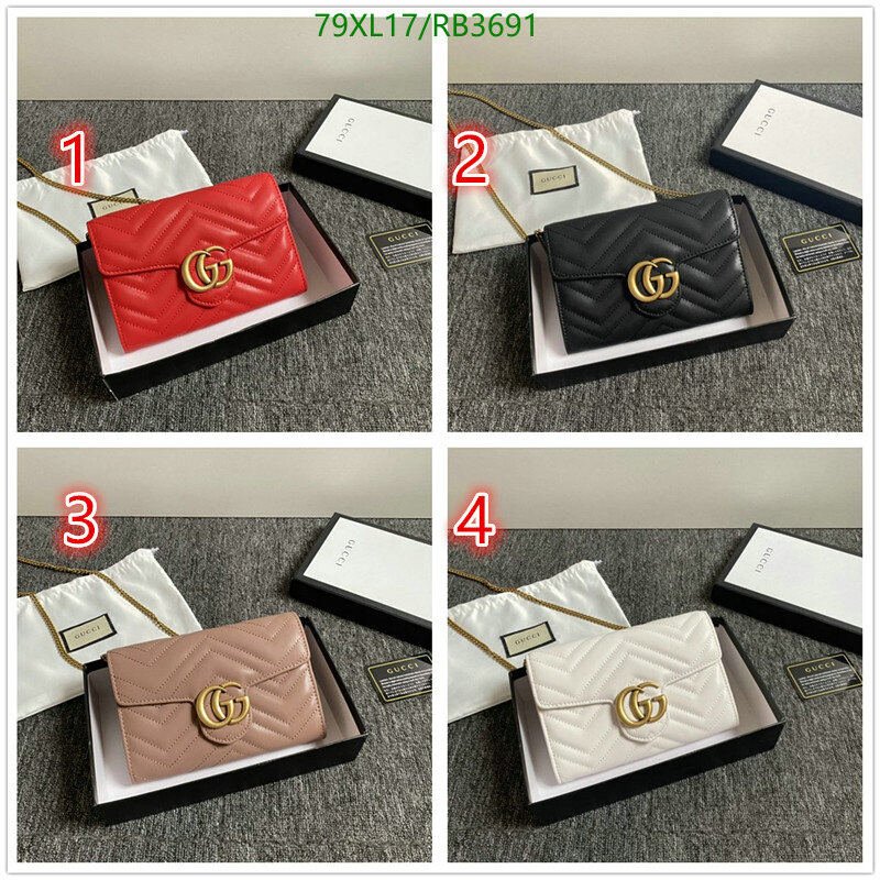 Gucci Bag-(4A)-Diagonal- Code: RB3691 $ 103USD