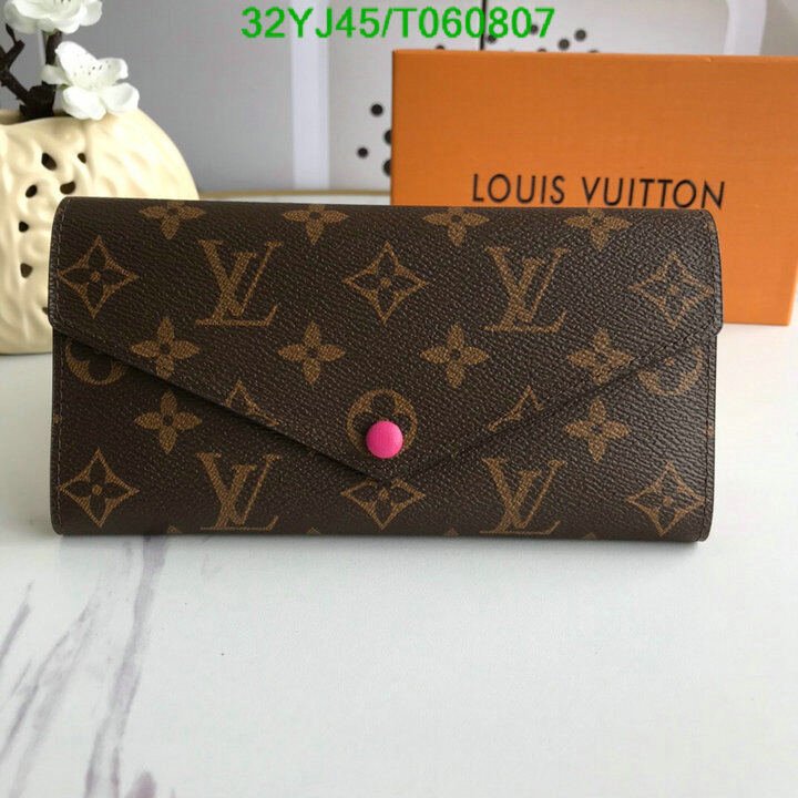 LV Bags-(4A)-Wallet-,Code: T060807,$ 42USD