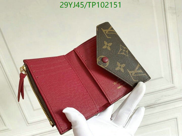 LV Bags-(4A)-Wallet-,Code: TP102151,$ 38USD