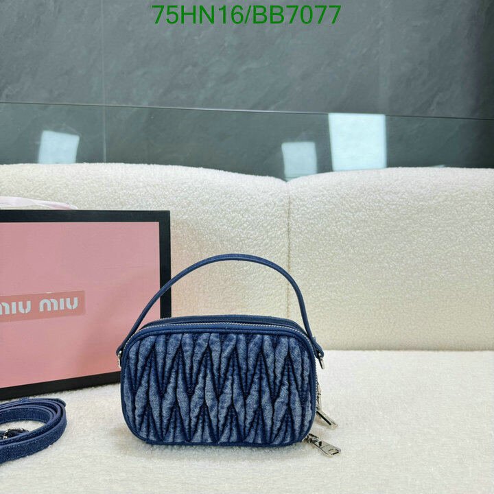 Miu Miu Bag-(4A)-Crossbody- Code: BB7077 $ 98USD