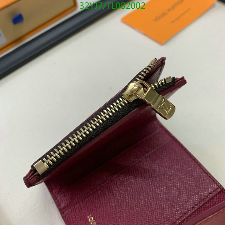 LV Bags-(4A)-Wallet-,Code: TL082002,$ 42USD
