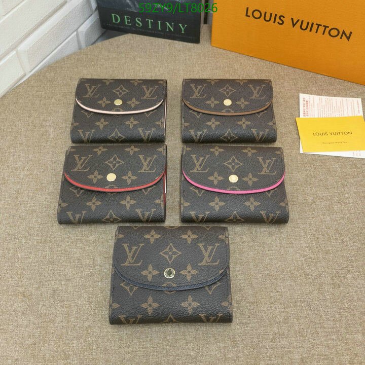 LV Bags-(4A)-Wallet-,Code: LT8026,$ 77USD