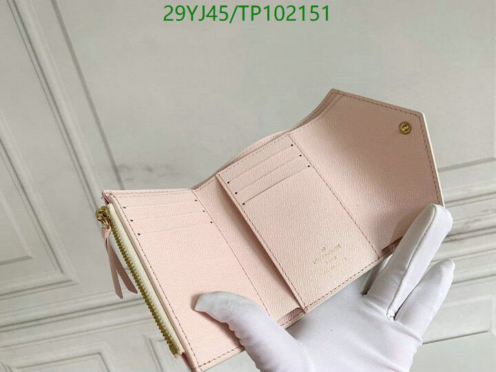 LV Bags-(4A)-Wallet-,Code: TP102151,$ 38USD