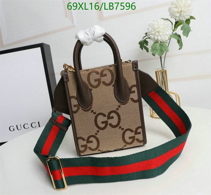 Gucci Bag-(4A)-Diagonal-,Code: LB7596,$ 90USD