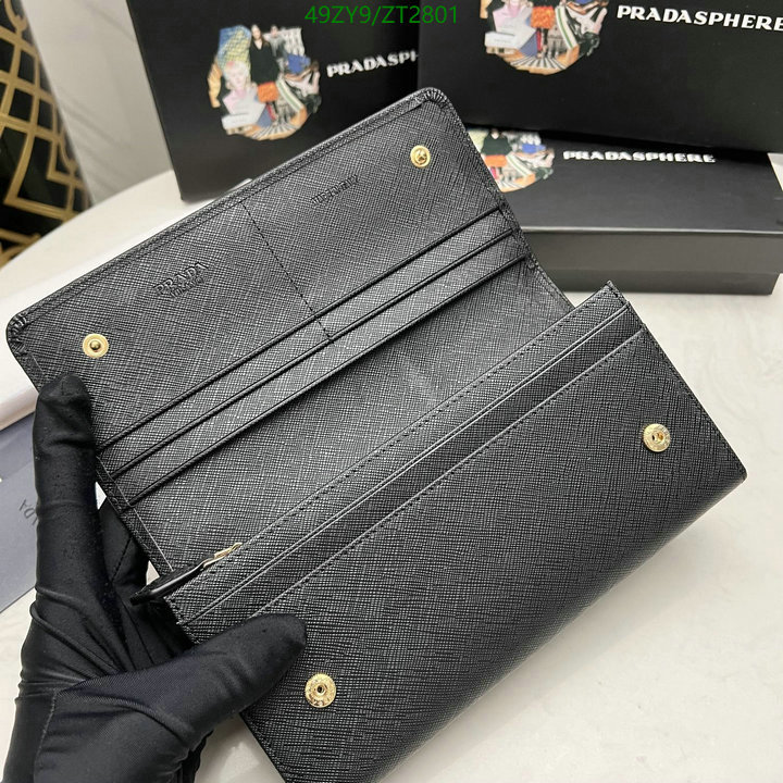Prada Bag-(4A)-Wallet- Code: ZT2801 $ 64USD
