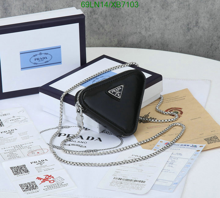Prada Bag-(4A)-Triangle- Code: XB7103 $ 90USD